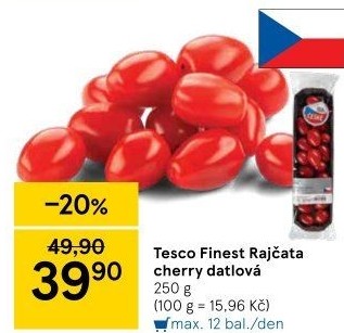 Rajčata cherry Tesco Finest