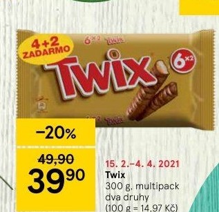 Tyčinka Twix
