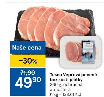 Vepřová pečeně bez kosti Tesco