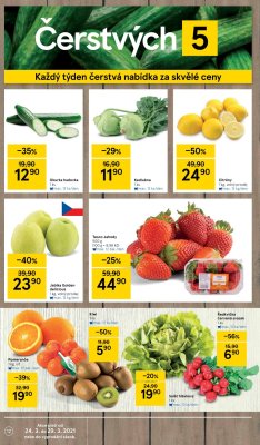 akční leták Tesco 24.3.2021-29.3.2021
