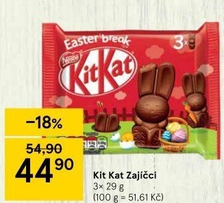 Čokoládoví zajíčci Kit Kat