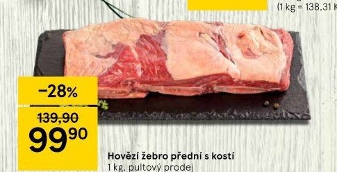 Hovězí přední s kostí - žebro