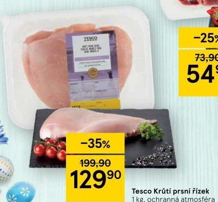 Krůtí prsní řízky Tesco