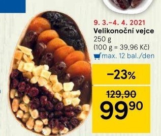 Ovoce sušené - košík