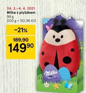 Sladkosti s plyšákem Milka