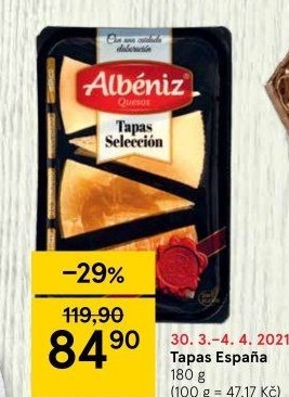 Sýry Tapas Selection Albéniz