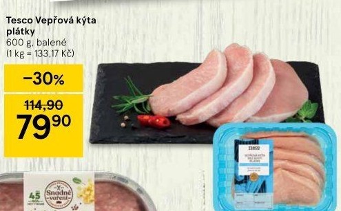 Vepřová kýta bez kosti Tesco