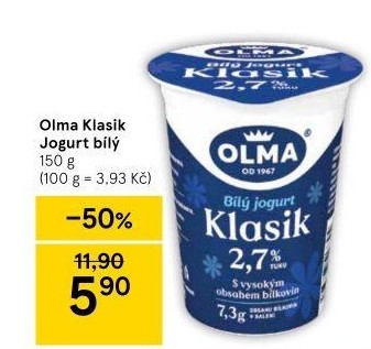 Bílý jogurt Klasik Olma