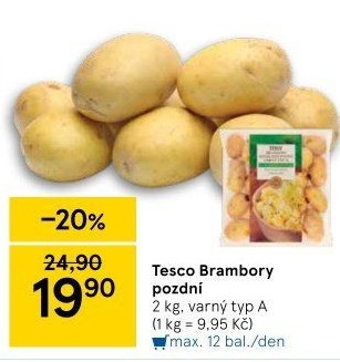 Brambory pozdní A Tesco