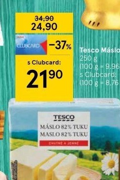 Máslo Tesco
