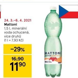 Ochucená voda Mattoni