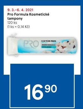 Odličovací tampony Pro Formula Tesco