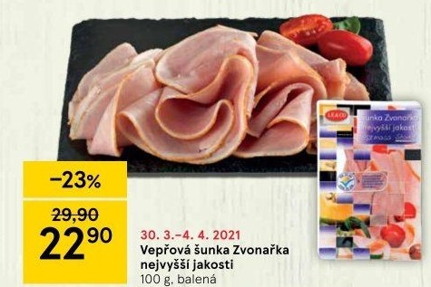 Šunka Zvonařka nejvyšší jakosti LE&amp