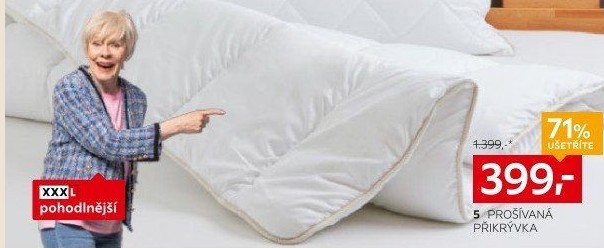 PROŠÍVANÁ PŘIKRÝVKA