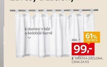 ZÁCLONA KRÁTKÁ