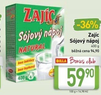 Nápoj instantní sójový Zajíc