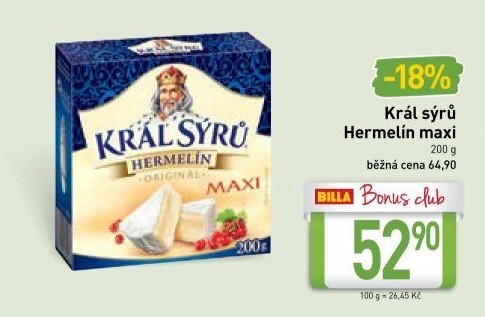 Sýr Hermelín Král sýrů