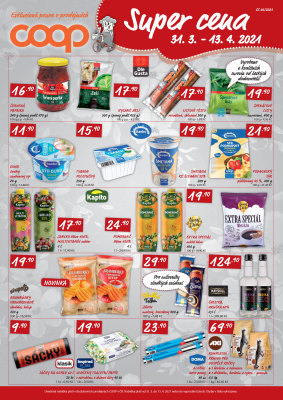 akční leták COOP 31.3.2021-13.4.2021