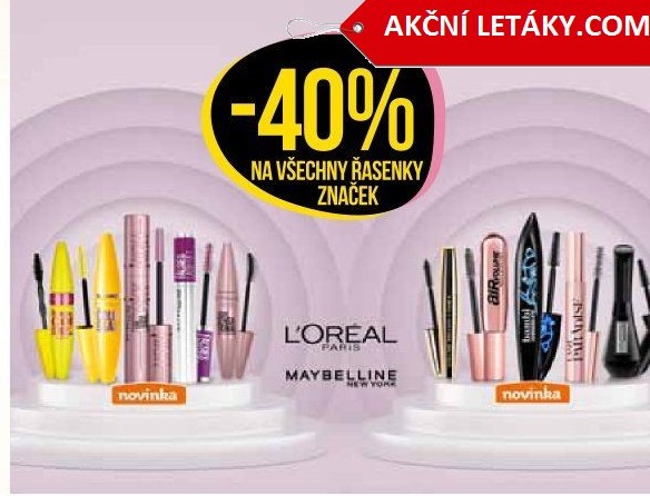 -40 % na všechny řasenky značek L'