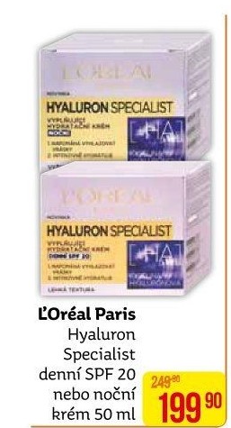 Krém pleťový Hyaluron Specialist L'