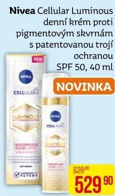 Krém pleťový proti pigmentovým skvrnám Cellular Luminous Nivea