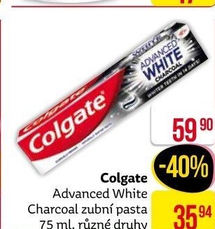 Pasta na zuby Advanced White Charcoal Colgate