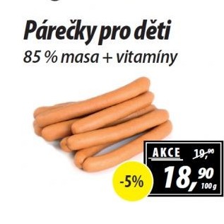 Párečky dětské