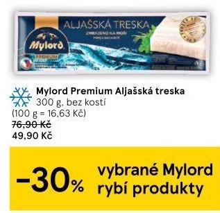 Aljašská treska filé pro děti mražené Premium Mylord