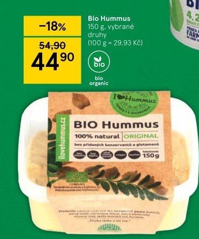 Hummus bio I Love Hummus