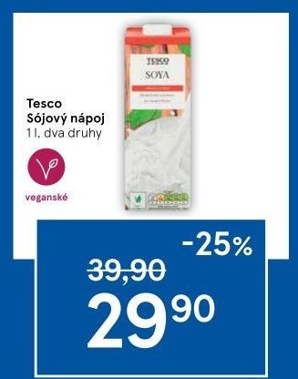 Nápoj sójový Tesco