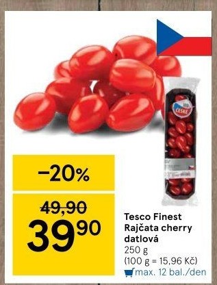 Rajčata cherry Tesco Finest