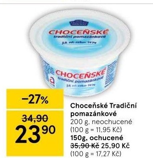 Tradiční pomazánkové Choceňské