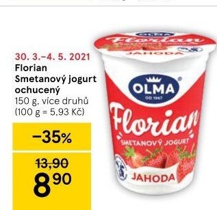 Jogurt smetanový Florian Olma
