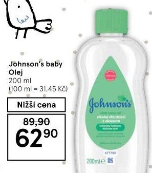 Olej tělový dětský Johnson'