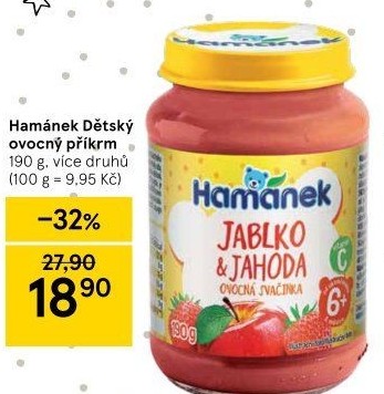 Přesnídávka ovocná Hamánek