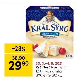Sýr Hermelín Král sýrů