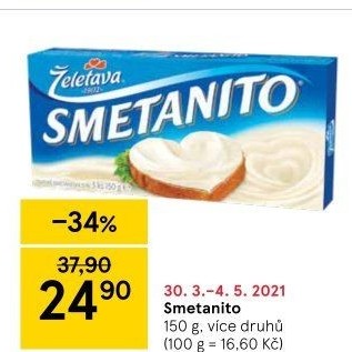 Sýr tavený Smetanito Želetava