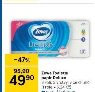 Toaletní papír 3vrstvý Deluxe Zewa