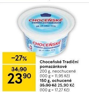 Tradiční pomazánkové Choceňské