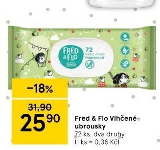 Vlhčené ubrousky Fred&amp