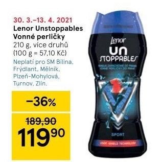 Vonné perličky do pračky Lenor UNstoppables