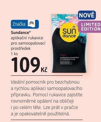 Aplikační rukavice pro samoopalovací krém Sundance
