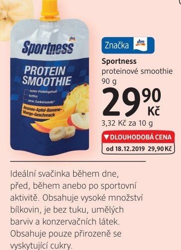 Kapsička protein smoothie Sportness