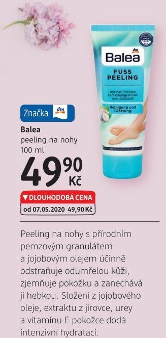 Peeling na nohy Balea