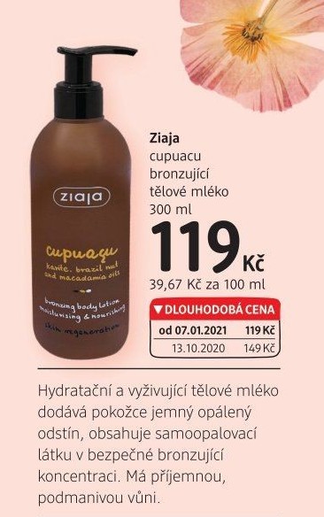 Tělové mléko Ziaja