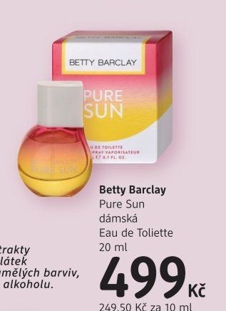Toaletní voda dámská Pure Sun Betty Barclay