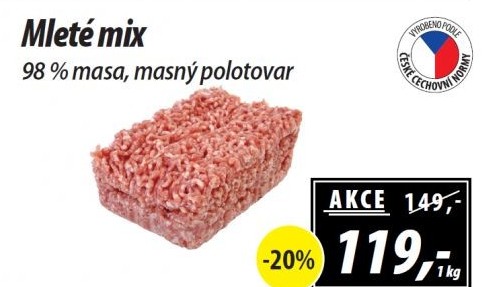 Mleté maso mix
