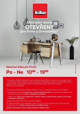 akční leták Kika nábytek 9.4.2021-31.12.2021