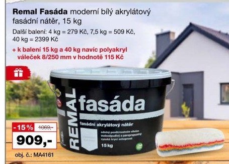 Fasádní barva Fasáda Remal