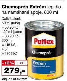 Lepidlo Chemoprén Extrém Pattex